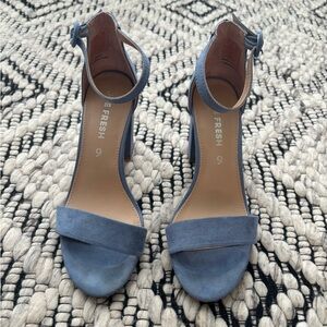 Blue Suede Heels